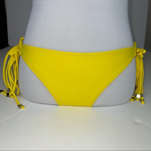 KORAL Swim Bikini Tie Bottoms Bright Yellow S - Picture 2 of 10
